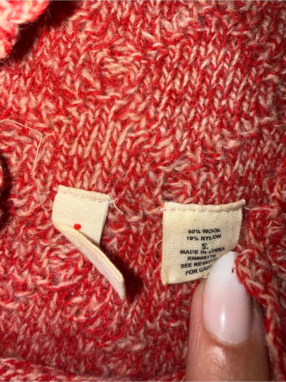 Anthropologie Moth Transverse Placket Wool Blend Peplum Sweater Size S - Picture 2 of 2